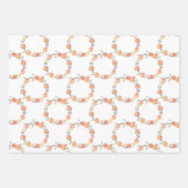 Waterolor Pumpkins Herfst Autumn Wrapping Paper (Voorkant)
