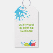 Wateroorlog Birthday Dank je wel voor je Cadeaulabel (Achterkant)