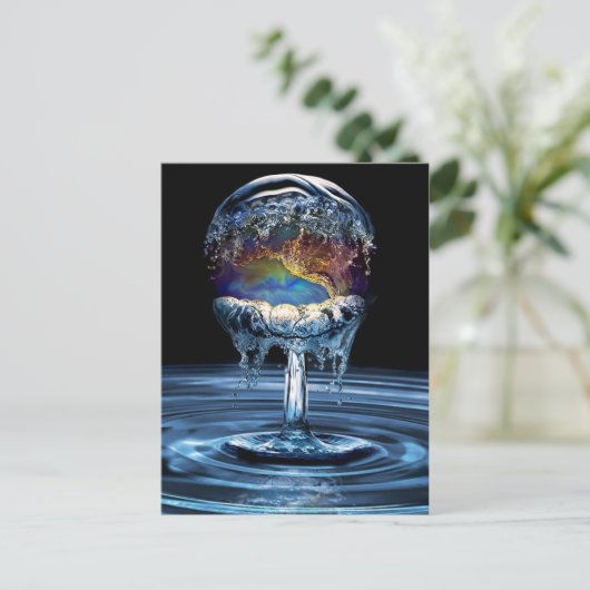 Wateroorlog Briefkaart (Staand voorkant)