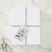 Wateroorlog Verjaardag Bedankt Favoriet Cadeaulabel (Met Touw)