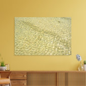 Wateroppervlaktestructuur Web Landschap Reis Foto Canvas Afdruk (Insitu (Woonkamer))