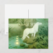 Waterpaard Kelpie Kunstwerk Briefkaart (Voorkant / Achterkant)