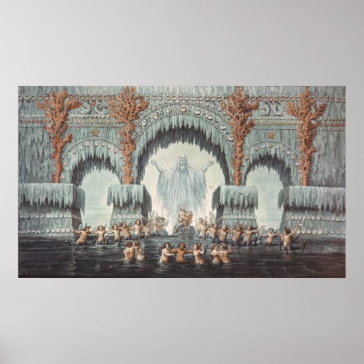 Waterpaleis van Muehleborn Poster (Voorkant)