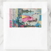  waterparfum van Florida en Victoriaans deco Rechthoekige Sticker (Tas)