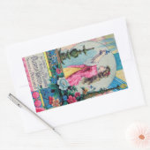  waterparfum van Florida en Victoriaans deco Rechthoekige Sticker (Envelop)