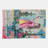  waterparfum van Florida en Victoriaans deco Theedoek (Horizontaal)