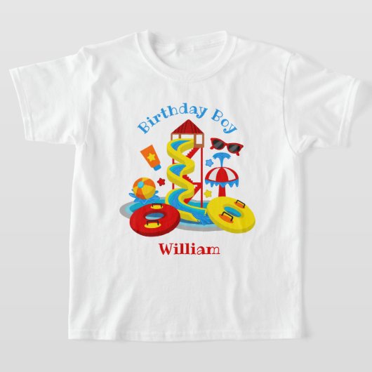 Waterpark Birthday shirt Pool Party (Laagn)