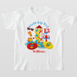 Waterpark Birthday shirt Pool Party<br><div class="desc">Viel uw verjaardag met dit speciale T-shirt,  speciaal en gepersonaliseerd ontwerp</div>