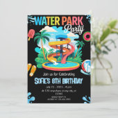 Waterpark Pool Party Verjaardag Kaart (Staand voorkant)