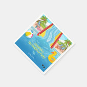 Waterpark Slide Kinderverjaardagsfeestje Servet (Hoek)