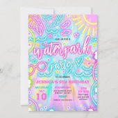 Waterpark Splash Pad Verjaardagsfeestje Tie Dye Gl Kaart (Voorkant)