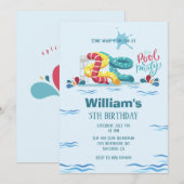 Waterpark Waterslide Zwembad Party Verjaardag Kaart (Voorkant / Achterkant)