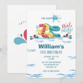 Waterpark Waterslide Zwembad Party Verjaardag Kaart (Voorkant / Achterkant)