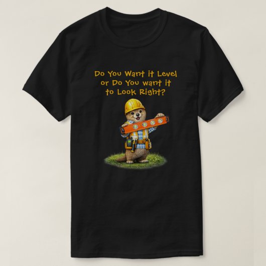 "Waterpas" T-shirt (Design voorkant)