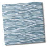 Waterpatroon blauw tegeltje<br><div class="desc">Deze abstracte waterverf blauwe waterprint is geweldig voor een strandhuis, poolhouse of waar je ook wilt creëer een beetje nautische sfeer! Beschikt over waterverf streken in verschillende tinten blauw voor een subtiel waterpatroon. Of je deze tegel wilt gebruiken als een klein onderzetter of trivet voor een drink of bord... of...</div>