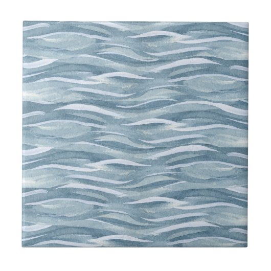 Waterpatroon blauw tegeltje (Voorkant)