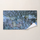 Waterpatroon riviergesteente rimpelende waterstroo bad handdoek (Handdoek)