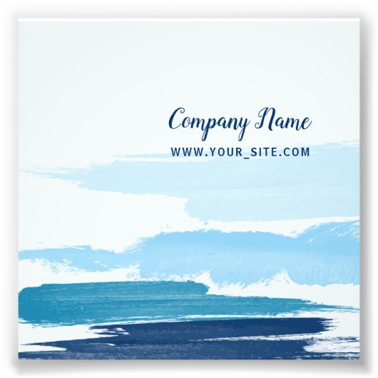 Waterpenseelpenselen Foto Afdruk (Voorkant)