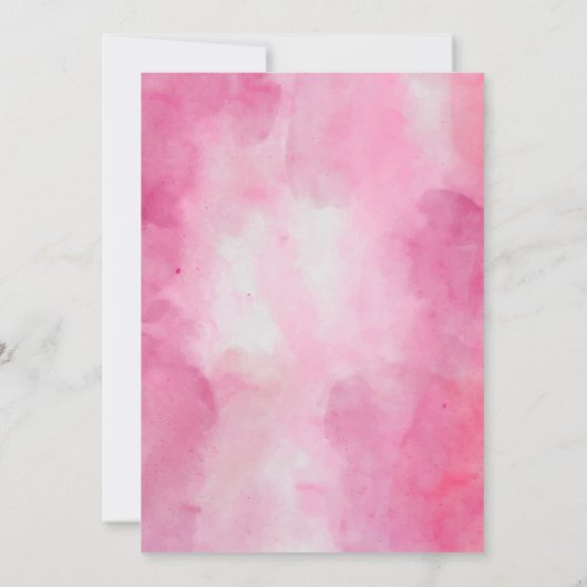 Waterpistool Aangepaste Meisjes Verjaardag Bedankkaart (Achterkant)