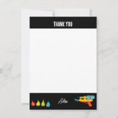 Waterpistool & Ballonnen Zomer Kinderen Bedankkaart (Voorkant)