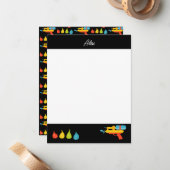 Waterpistool & Ballonnen Zomer Kinderen Notitiekaartje (Voorkant / Achterkant in situ)