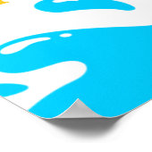 Waterplaspool Meisje Birthday Banner Poster (Hoek)