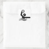 Waterpoel Vierkante Sticker (Tas)
