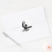 Waterpoel Vierkante Sticker (Envelop)