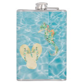 waterpoel weerkaatsing zeewaterbiet heupfles (Achterkant)