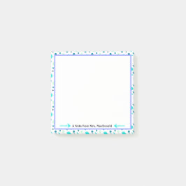 Waterpolka-stippen cadeau voor lerarenwaardering post-it® notes