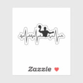 Waterpolo Aquatisch Sportteam Sport Hartslag Sticker (Vel)