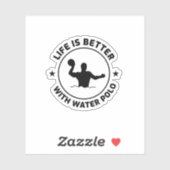 Waterpolo Aquatische Sport Team Sport Sticker (Vel)