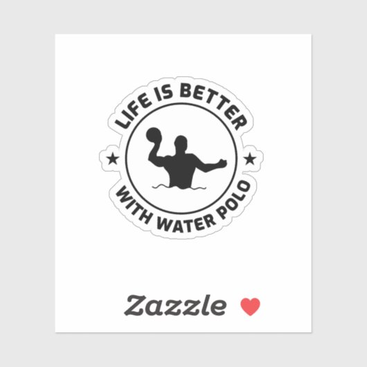 Waterpolo Aquatische Sport Team Sport Sticker (Vel)