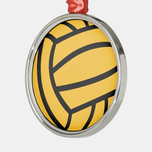 Waterpolo-bal Metalen Ornament (Links)