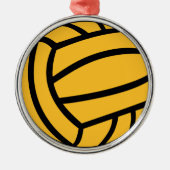 Waterpolo-bal Metalen Ornament (Voorkant)