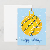 Waterpolo Bal Ornament Vakantiekaart Feestdagenkaart (Voorkant / Achterkant)