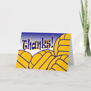 Waterpolo - Bedankt! Bedankkaart