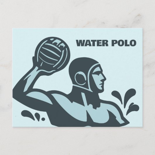 Waterpolo Briefkaart (Voorkant)