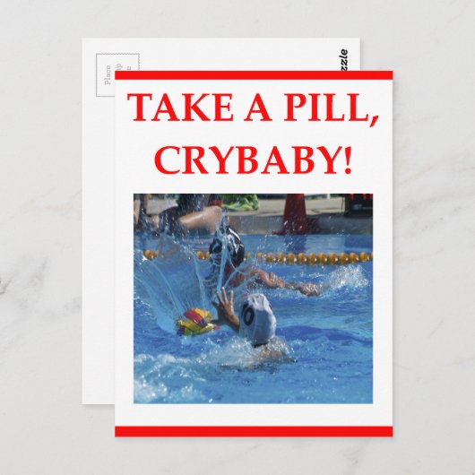 waterpolo briefkaart (Voorkant / Achterkant)