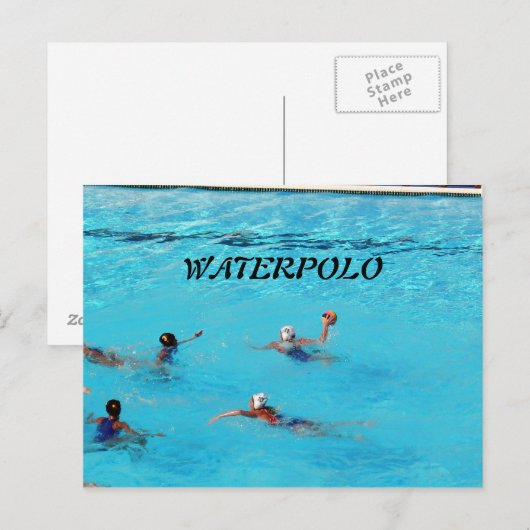 WATERPOLO BRIEFKAART (Voorkant / Achterkant)