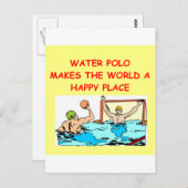 waterpolo briefkaart (Voorkant / Achterkant)