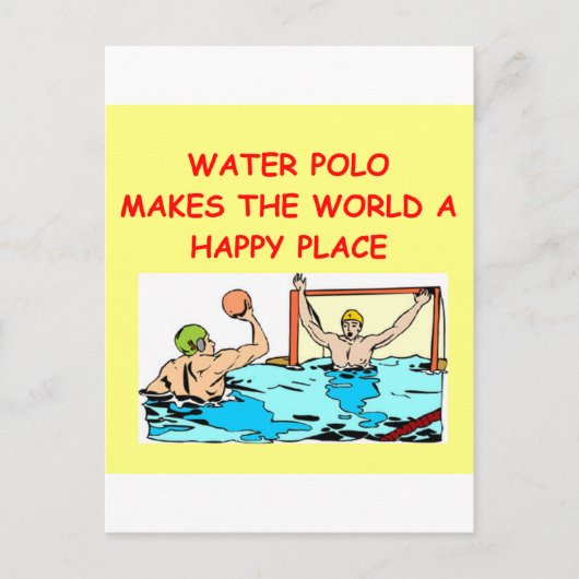 waterpolo briefkaart (Voorkant)
