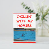waterpolo briefkaart (Staand voorkant)