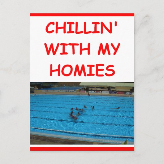 waterpolo briefkaart (Voorkant)