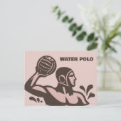 Waterpolo Briefkaart (Staand voorkant)