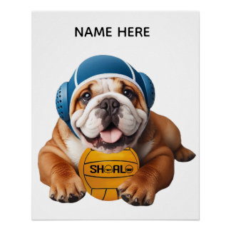 Waterpolo Bulldog Perfect Poster