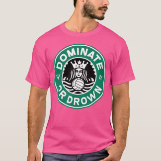 Waterpolo domineert of verdrinkt Schattigee grappi T-shirt