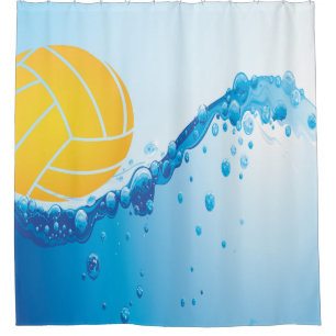 Waterpolo douchegordijn