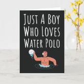 Waterpolo Kaarten Voor Jongens Voor Kinderen (Gele Bloem)