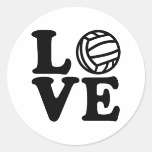 Waterpolo-liefde Ronde Sticker